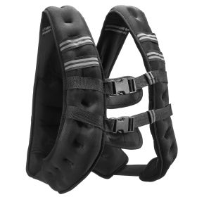 VEVOR Weighted Vest, 20 lbs Weight Vest with Reflective Stripe, Adjustable Buckle Body Weight Vest for Men Women